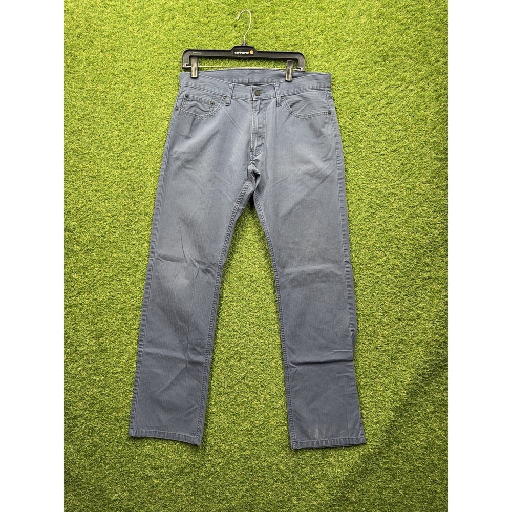 Levis Pants Mens 34x34 Blue Grey Casual Comfort Red Tab Straight Leg 0000 U23